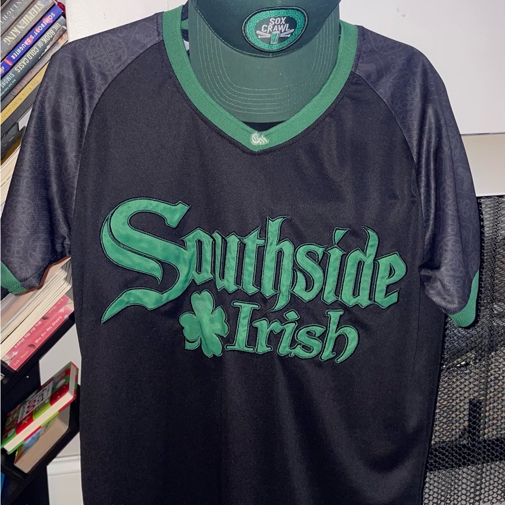 Black and Green Southside Irish Jersey